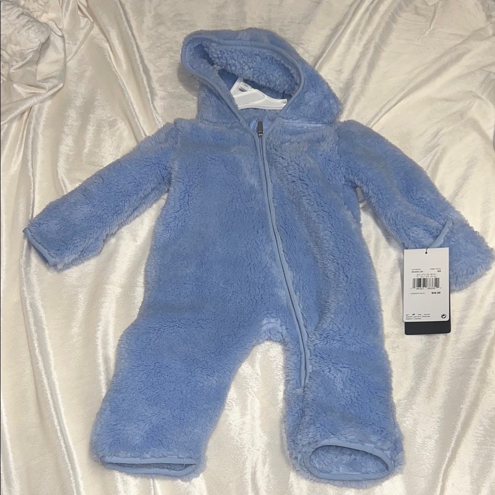 NWT Nike Soft Blue Baby Winter Onesie